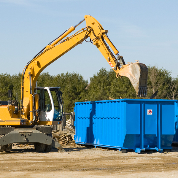 how does a residential dumpster rental service work in Blue Earth County MN